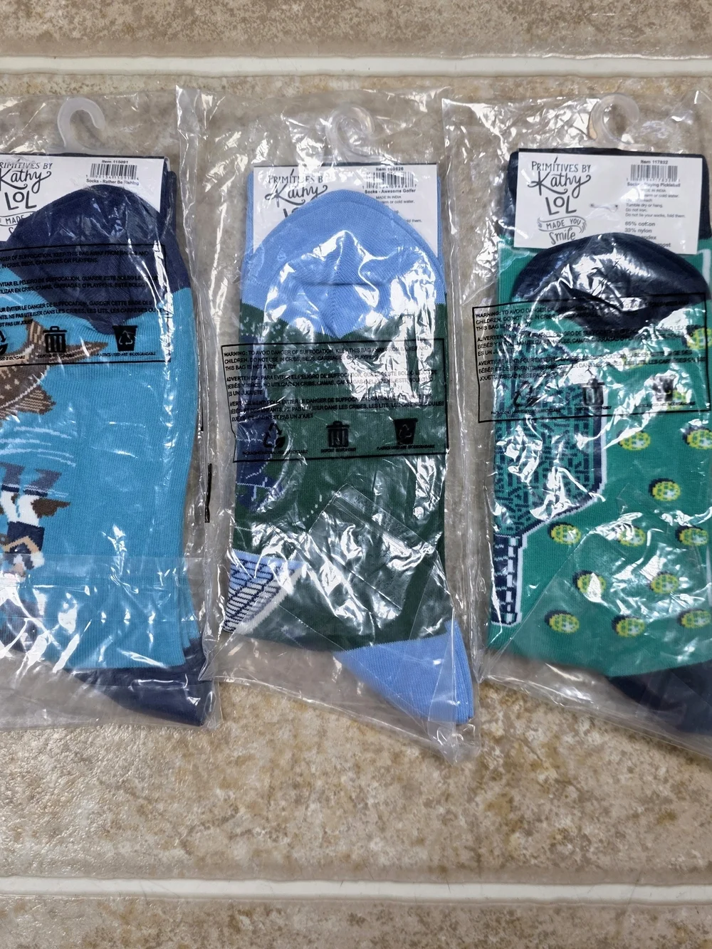 Primitives by Kathy Novelty Sock Gift Bundle 3 Pack NWT